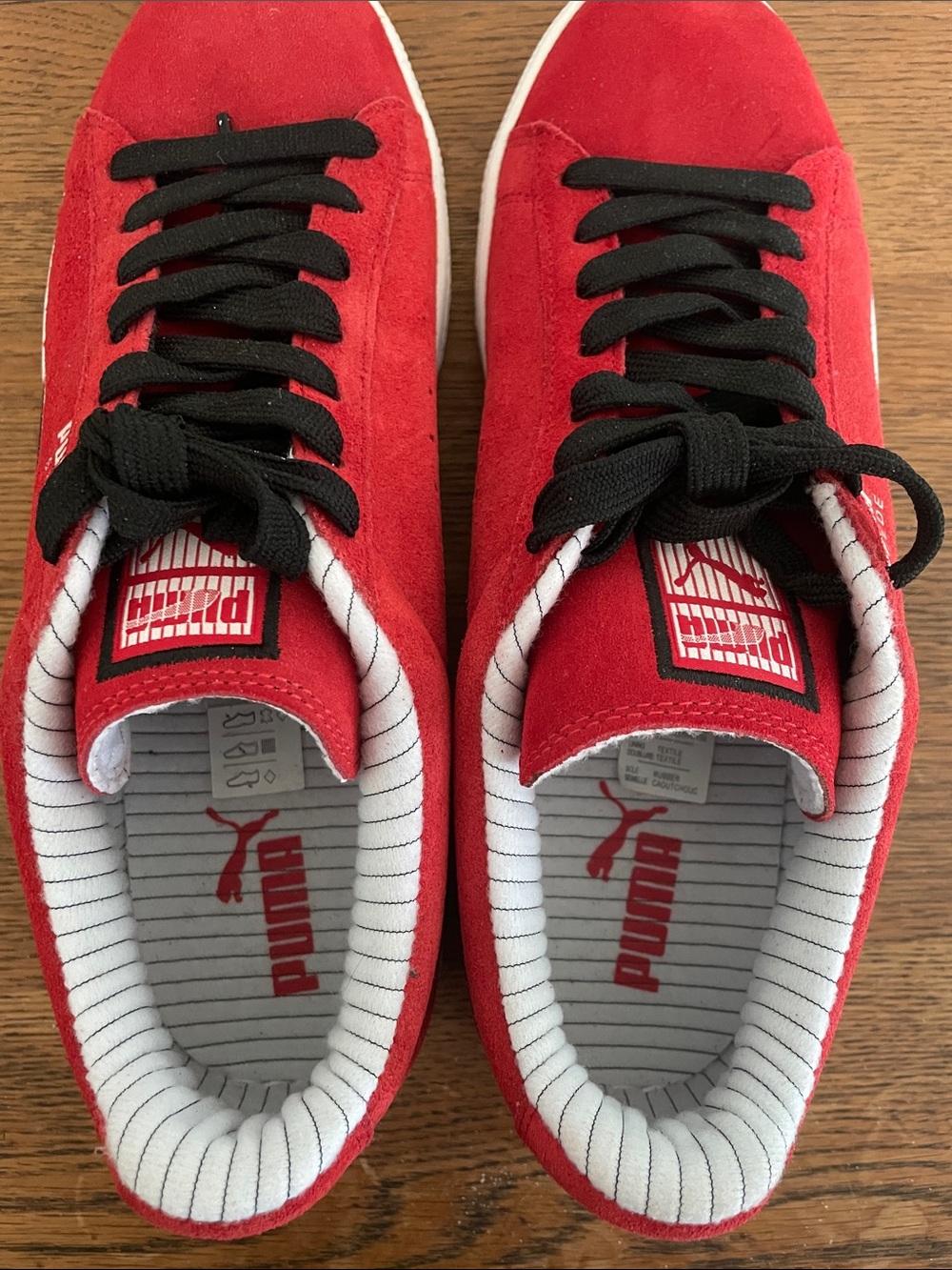 Men’s Puma Red Suede Sneakers. Size 10.5 - Picture 7 of 10